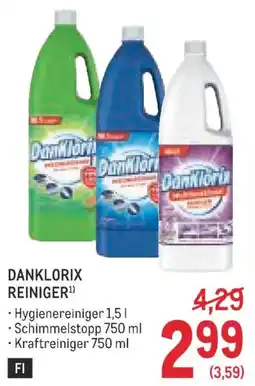 Metro Danklorix reiniger¹ Angebot