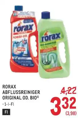 Metro Rorax abflussreiniger original od. bio¹ Angebot