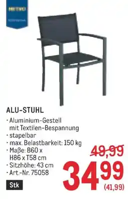 Metro Alu-stuhl Angebot