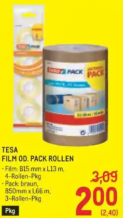 Metro Tesa film od. pack rollen Angebot