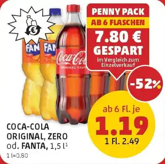 PENNY Coca-cola original zero od. fanta Angebot