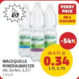 PENNY Waldquelle mineralwasser Angebot