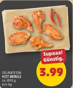 PENNY Delikatessa hot wings Angebot