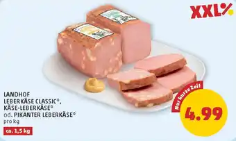 PENNY Landhof leberkäse classic käse-leberkäse od. pikanter leberkäse Angebot