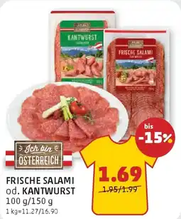 PENNY Frische salami od. kantwurst Angebot