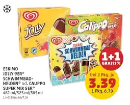 PENNY Eskimo jolly 9er schwimmbad- helden od. calippo super mix 5 er Angebot