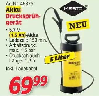 Art.Nr. 45875 Akku- Drucksprüh- gerät