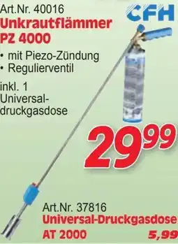 Zgonc Art.nr. 40016 unkrautflämmer pz 4000 Angebot
