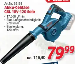 Zgonc Art.Nr. 69163 Akku-Gebläse GBL 18V-120 Solo Angebot