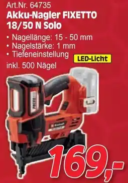 Zgonc Art.Nr. 64735 Akku-Nagler FIXETTO 18/50 N Solo Angebot