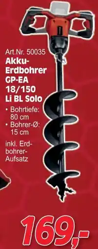 Zgonc Art.Nr. 50035 Akku- Erdbohrer GP-EA 18/150 Angebot