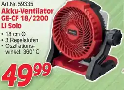 Zgonc Art.Nr. 59335 Akku-Ventilator Li Solo Angebot