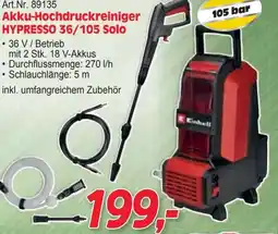 Zgonc Art.Nr. 89135 Akku-Hochdruckreiniger HYPRESSO 36/105 Solo Angebot