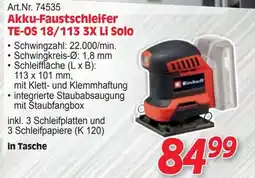 Zgonc Art.Nr. 74535 Akku-Faustschleifer TE-OS 18/113 3X Li Solo Angebot