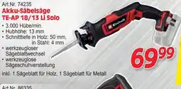 Zgonc Art.Nr. 74235 Akku-Säbelsäge TE-AP 18/13 Li Solo Angebot