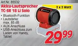 Zgonc Art.nr. 85532 akku-lautsprecher tc-sr 18 li solo Angebot