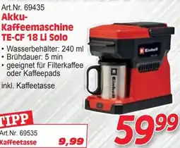 Zgonc Art.nr. 69435 akku- kaffeemaschine te-cf 18 li solo Angebot