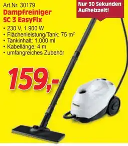 Zgonc Art.Nr. 30179 Dampfreiniger SC 3 EasyFix Angebot