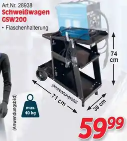 Zgonc Art.Nr. 28938 Schweißwagen GSW200 Angebot