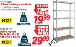Zgonc Art.Nr. 98067 Schwerlastregal verzinkt Angebot