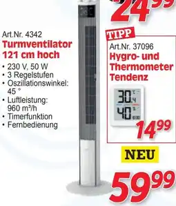 Zgonc Art.Nr. 4342 Turmventilator 121 cm hoch Angebot