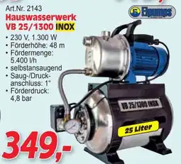 Zgonc Art.Nr. 2143 Hauswasserwerk VB 25/1300 Angebot