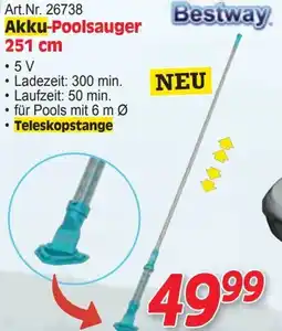 Zgonc Art.Nr. 26738 Akku-Poolsauger 251 cm Angebot