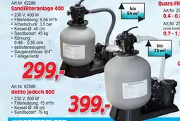 Zgonc Sandfilteranlage 400 Angebot