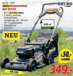 Zgonc Art.Nr. 1440 Akku-Rasenmäher Set EG755 Angebot