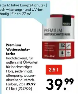 Hellweg Premium Wetterschutz- farbe Angebot