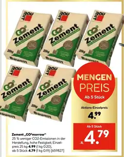 Hellweg Zement GO²morrow Angebot