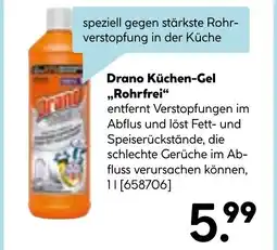 Hellweg Drano Küchen-Gel Rohrfrei Angebot
