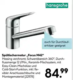 Hellweg Spültischarmatur Focus M42 Angebot