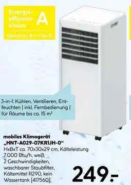 Hellweg mobiles Klimagerät HNT-A029-07KR1JH-0 Angebot