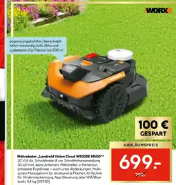 Hellweg Mähroboter,,Landroid Vision Cloud WR305E M500 Angebot