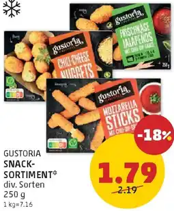 PENNY Gustoria snack- sortiment Angebot