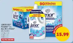 PENNY Lenor gel pulver od. all-in-1-pods Angebot