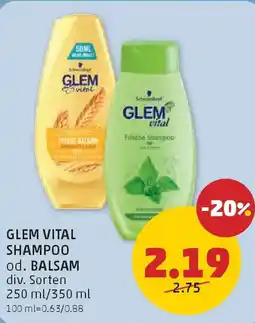 PENNY Glem vital shampoo Angebot