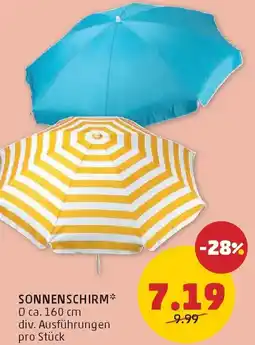 PENNY Sonnenschirm Angebot
