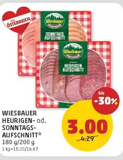 PENNY Wiesbauer heurigen-od. sonntags- aufschnitt Angebot