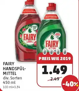 PENNY FAIRY HANDSPÜL- MITTEL div. Sorten Angebot