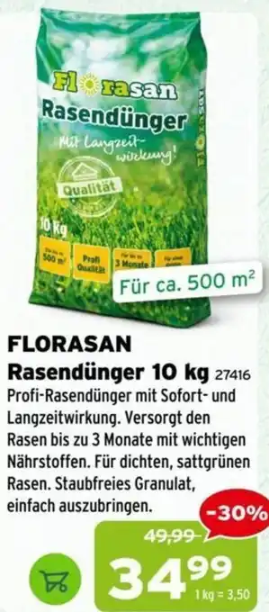 Salzburger Lagerhaus Florasan rasendünger Angebot