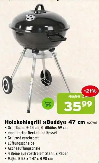 Salzburger Lagerhaus Holzkohlegrill Buddy Angebot