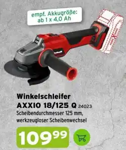 Salzburger Lagerhaus Winkelschleifer axxio 18/125 q Angebot