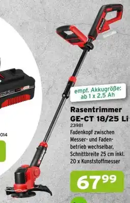 Salzburger Lagerhaus Rasentrimmer GE CT 18/25 Li Angebot