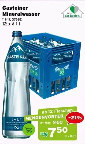 Salzburger Lagerhaus Gasteiner Mineralwasser Angebot