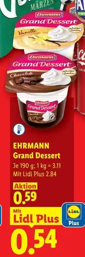 Lidl Ehrmann grand dessert Angebot