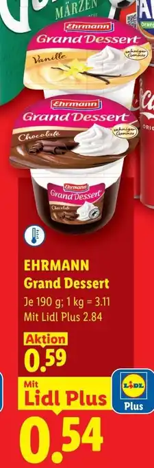 Lidl Ehrmann grand dessert Angebot