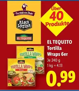 Lidl El tequito tortilla wraps 6er Angebot
