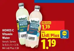 Lidl Hohes c vitamin water Angebot